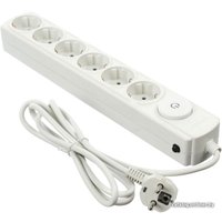 Сетевой фильтр IPPON 6 розеток, белый, 5 м (BK-252)