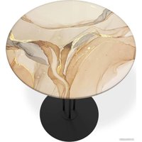 Журнальный столик Sheffilton SHT-CT55/H43 (дымчатый топаз/черный муар)