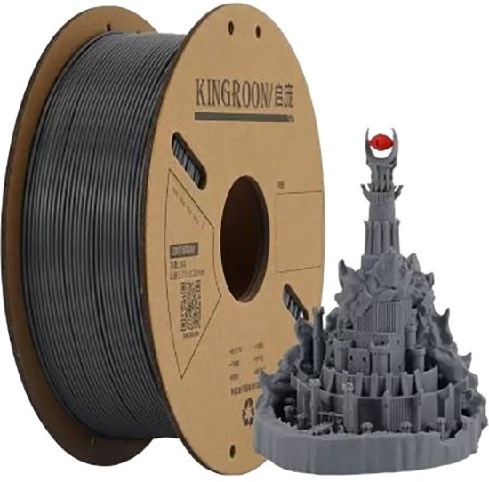 

Пластик Kingroon PLA 1.75мм NPLA018 (1кг, Dark Grey)