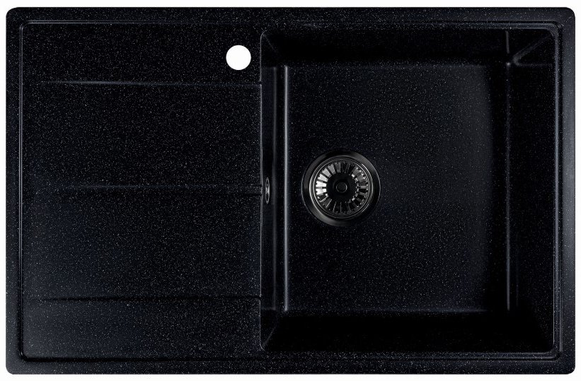 

Кухонная мойка Marblan Magnum R (черный, с сифоном)