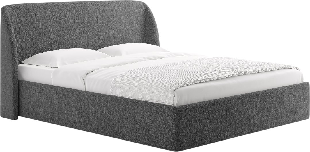 

Кровать Сонум Nicole 140x190 (рогожка графит)