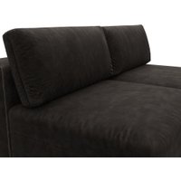 Угловой диван Лига диванов Лига-060 НПБ угол универсальный 129511 (велюр Brut 17 коричневый)