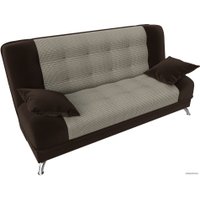 Диван Лига диванов Анна 110691 (рогожка, корфу 02/коричневый)