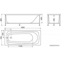 Ванна BelBagno BB102 160х70