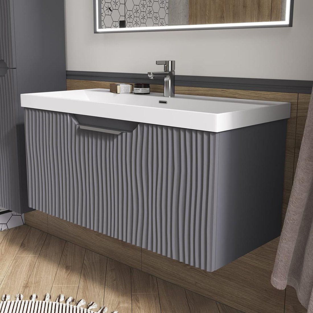 

EQUIL Тумба с умывальником EQUIL Mirage 100.1Y 78857 (подвесная)