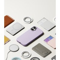 Чехол для телефона Ringke Silicone Magnetic для iPhone 17 (Light Purple)