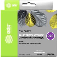 Картридж CACTUS CS-LC970Y (аналог Brother LC970Y)