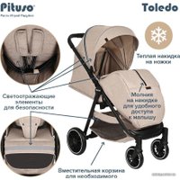 Коляска прогулочная «книга» Pituso Toledo EVA (капучино)