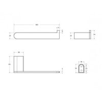 Держатель для туалетной бумаги Cezares STYLUS-PH-01