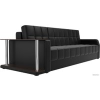 Диван Лига диванов Атлантида 28152 (экокожа, черный)