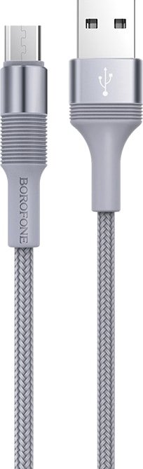 

Кабель Borofone BX21 microUSB 1 м (серый)
