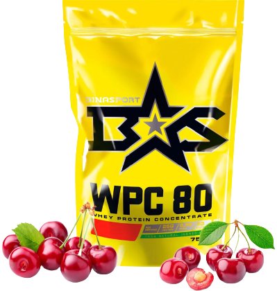 

Протеин сывороточный (концентрат) Binasport WPC 80 (750г, вишня)