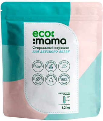 Стиральный порошок Ecomama для детского белья 1.2 кг