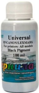 Чернила White Ink Универсальные пигментные чернила 100 мл (черный)