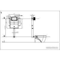 Унитаз приставной WeltWasser Amberg 404 + Merzbach 002 MT-BL + Amberg RD-WT