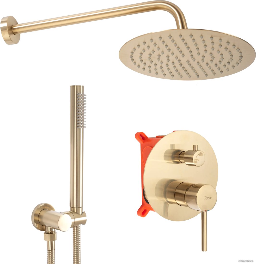 Душевая система  Rea Lungo Matt Gold REA-P4160
