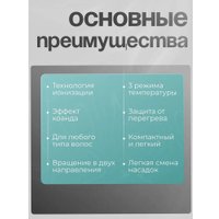 Фен-стайлер SenCiciMen X9 (голубой)