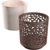 Кашпо La Decoro Leaves КШ-9573 (мокко/пудра)