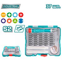 Набор отвертка с битами Total TACSD30376 (37 предметов)