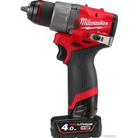 Дрель-шуруповерт Milwaukee M12 FUEL M12FDD2-402X 4933479874 (с 2-мя АКБ 4 Ач, кейс)