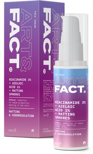  Art&Fact Крем для лица Niac.3% + Azela. Acid 1% + Mat.Spher С эффектом матирования (50 мл)