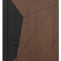 Металлическая дверь Guard Combi Mirror шпон корица/шагрень белая (86x205, правая) в Могилеве