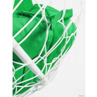 Подвесной диван M-Group Лежебока 11180104 (с белым ротангом/зеленая подушка)