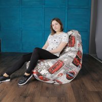 Кресло-мешок Flagman Груша Макси Г2.4-108 Лондон Бус А01