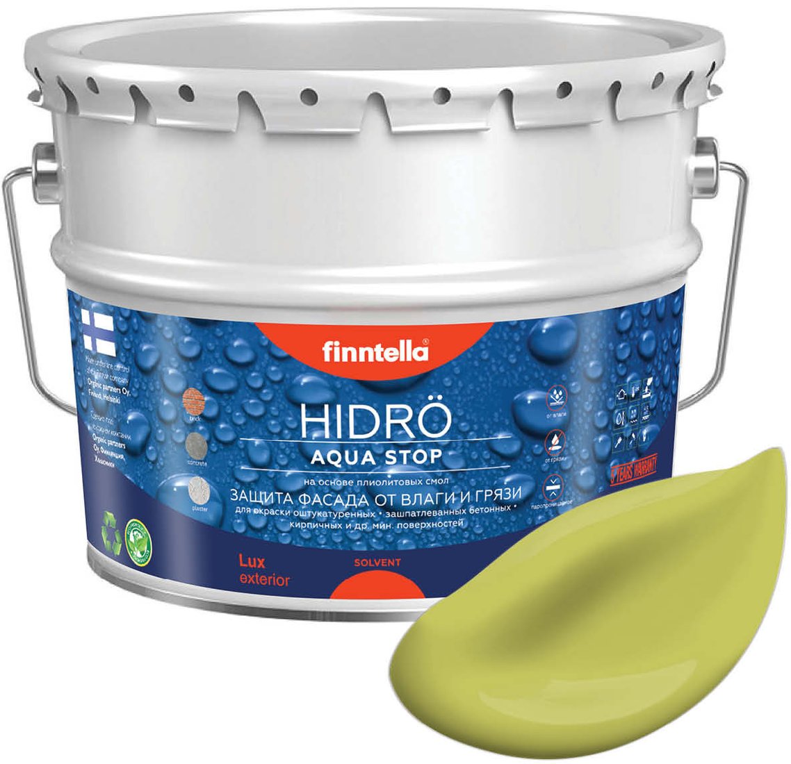 

Краска Finntella Hidro Lahtee F-14-1-9-FL031 9 л (зеленый)
