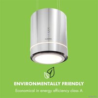 Кухонная вытяжка Klarstein Tron Ambience Island (серебристый)