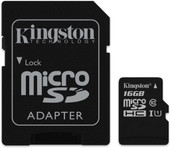 microSDHC (Class 10) U1 16GB + адаптер [SDCIT/16GB]