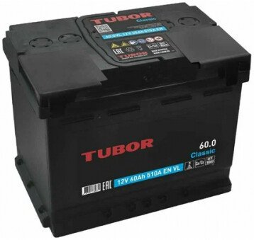Автомобильный аккумулятор Tubor Classic R+ (60 А·ч)