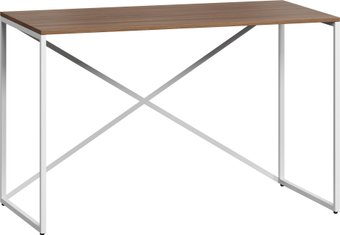 Стол LoftyHome Мальборк Кросс Мини 1628018 (шимо темный с белым основанием)