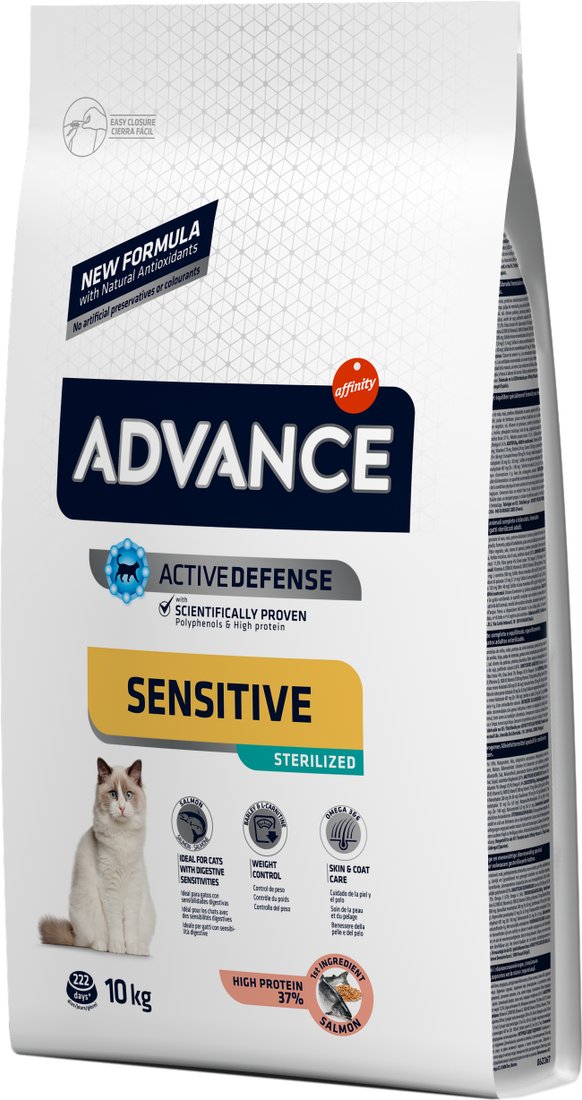 

Сухой корм для кошек Advance Sterilized Sensitive Salmon 10 кг