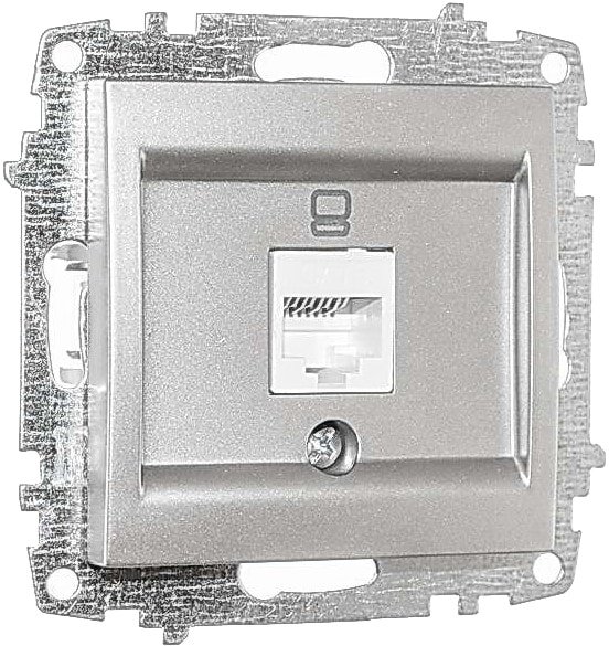 

Розетка компьютерная Elbi Zena-Vega 609-011000-247 (серебристый)