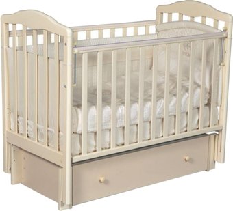 Классическая детская кроватка Антел Alita 4/6 (слоновая кость)