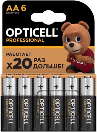 Батарейка Opticell Professional AA (6 шт)