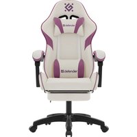 Игровое (геймерское) кресло Defender Serenity (белый/фиолетовый)