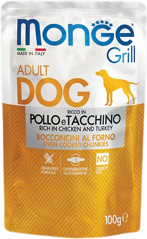 Пресервы Monge Grill Pollo e Tacchino 100 г