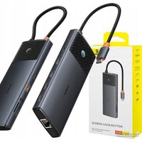 Док-станция Baseus Metal Gleam Series II 10-in1 USB Hub B00061800123-00