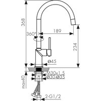 Смеситель Kaiser Vita 43244-5 (серебро)