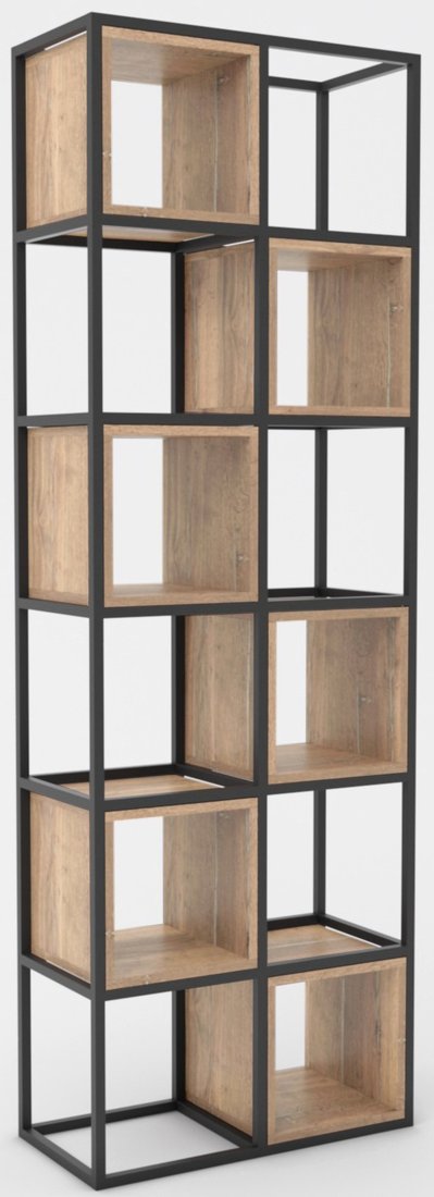 

Стеллаж Hype Mebel Грос-2 70x210 (черный/дуб галифакс натуральный)