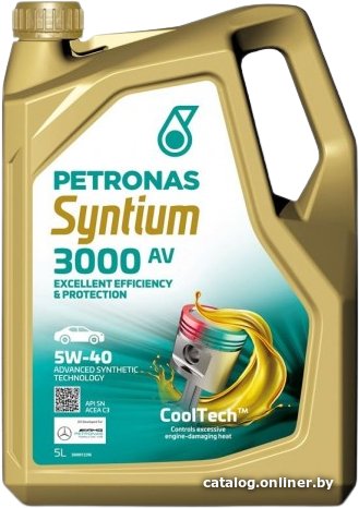 Моторное масло Petronas Syntium 3000 AV 5W-40 5л
