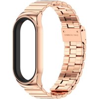 Браслет Mijobs блочный для Xiaomi Smart Band 7 (розовое золото)