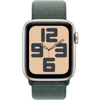 Умные часы Apple Watch SE 2 40 мм (алюминиевый корпус, звездный свет/зеленый, нейлоновый ремешок)