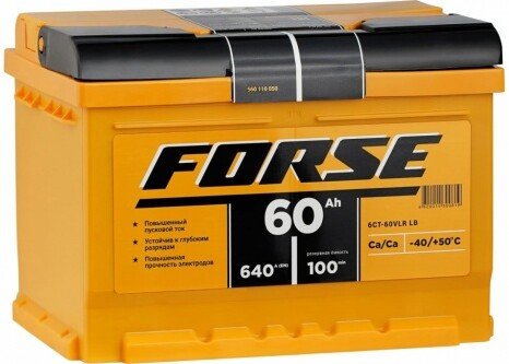Автомобильный аккумулятор FORSE R низк. 640A...