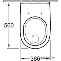 Унитаз подвесной Villeroy & Boch O.novo 5660HR01