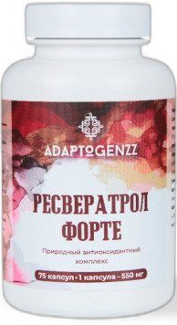 Комплекс Adaptogenzz Ресвератрол 550 мг (75 капсул)