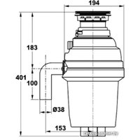 Измельчитель пищевых отходов ZorG ZR56-D