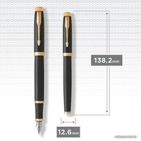 Ручка перьевая Parker IM Metal Black GT 1931645